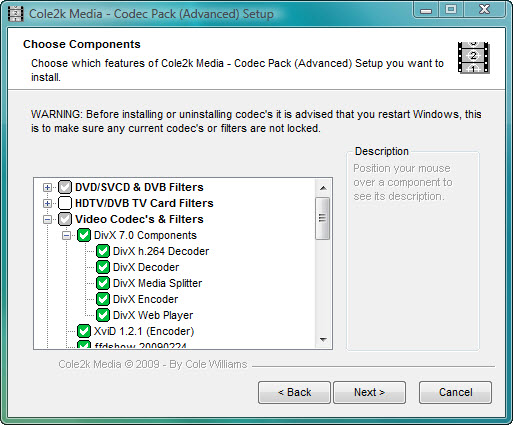 codecs for windows media player winxp